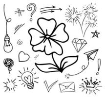 Doodle element vector set, for concept design.