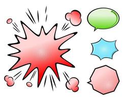 Comic bubbles for design purposes vector