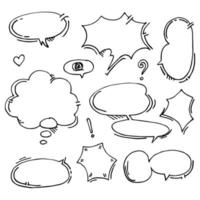 Comic bubbles for design purposes vector