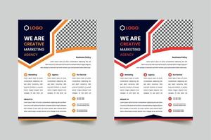 folleto de agencia de marketing digital moderno vector