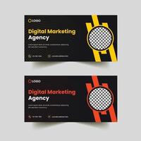 Digital marketing corporate social media web banner template vector