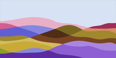 Abstract mountain landscape, Natural landscape background. Creative minimalist design.vector illustration. vector