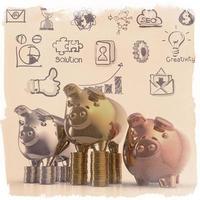 winner piggy bank as business photo