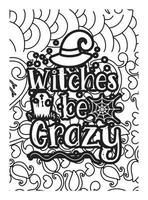 Halloween Coloring page design. coloring page design. pattern coloring page design. vector