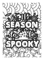 Halloween Coloring page design. coloring page design. pattern coloring page design. vector
