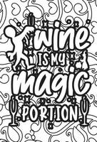 Halloween Coloring page design. coloring page design. pattern coloring page design. vector