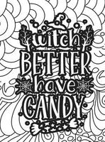 Halloween Coloring page design. coloring page design. pattern coloring page design. vector