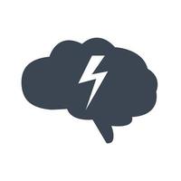 Brainstorming Icon, Brainstorming Sign vector