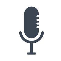 Microphone mic icon vector