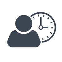 Time management icon vector