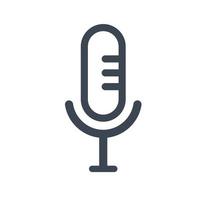 Microphone mic icon vector