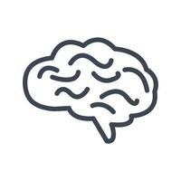 Brain icon, Brain sign vector