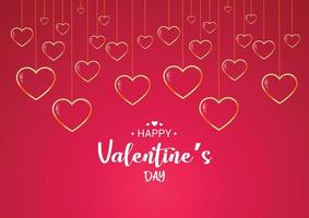 Happy valentine's day bouble background Premium vector