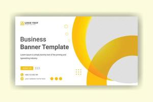 Business marketing webinar social media template vector