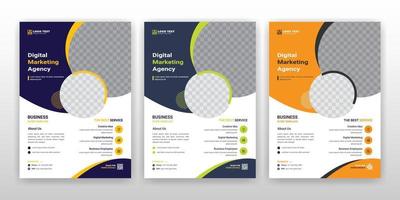 Business flyer template brochure design vector