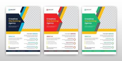 Business flyer template brochure design vector