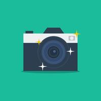Camera icon. Flat vector illustration suitable for many purposes.