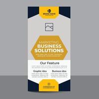 Modern and creative business roll up banner design template vector