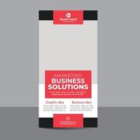 Modern and creative business roll up banner design template vector