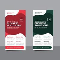 Modern Business roll up banner design vector template