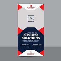 Modern and creative business roll up banner design template vector