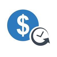 Investment Time Icon vector