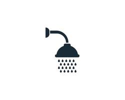 ducha icono vector logo plantilla ilustración diseño