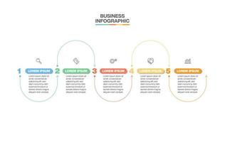 Presentation infographic template vector