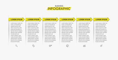 Presentation infographic template vector