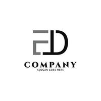 Initial Letter EJD Icon Vector Logo Template Illustration Design