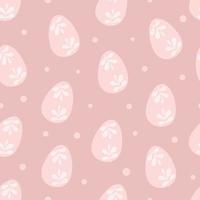 Seamless pattern with easter eggs vector