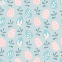 Seamless pattern with easter eggs vector