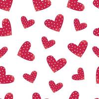 Seamless pattern with hearts vector