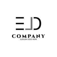 Initial Letter EJD Icon Vector Logo Template Illustration Design