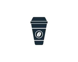 diseño de ilustración de plantilla de logotipo de vector de icono de taza de café