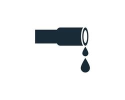 Drainage Pipe Icon Vector Logo Template Illustration Design