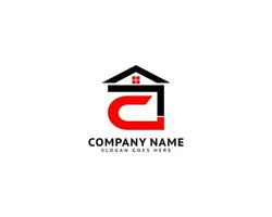 Initial Letter C House Real Estate Logo Design vector