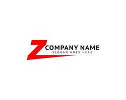 Initial letter Z logo template design vector