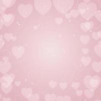 valentines day background with hearts design vector