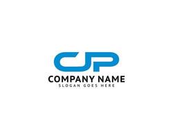 Initial Letter CJP Logo Template Design vector