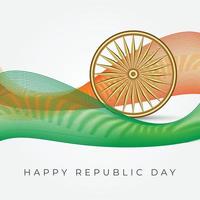 día de la república de la india, 26 de enero vector
