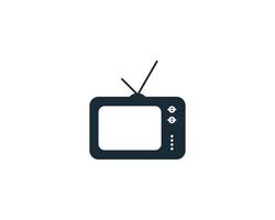 Television Icon Vector Logo Template Illustration Design