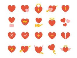 diseño de colección de conjunto de iconos de amor vector