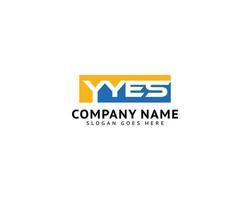 Initial Letter YYES Logo Template Design vector