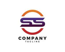 Initial Letter SS Logo Template Design vector