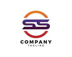 Initial Letter SS Logo Template Design vector