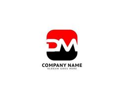 Initial Letter DM Logo Template Design vector