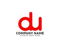 Initial Letter DU Logo Template Design vector