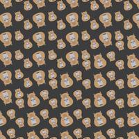 cute animals doodle pattern vector background image and use it as your wallpaper, poster and banner design