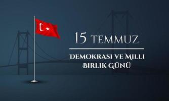 The Day of Democracy and National Unity Background Design. vector